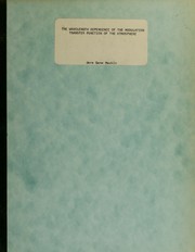 Front cover of The wavelength dependence of the modulation transfer function of the atmosphere by Jere Gene Mackin