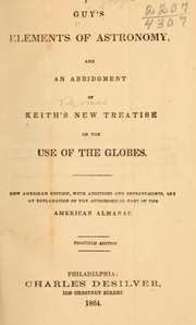 Cover of Guy's Elements of astronomy by Joseph Guy