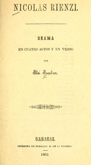 Cover of Nicolás Rienzi by Eloy Escobar
