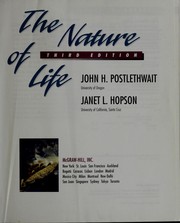 Front cover of The nature of life by John H. Postlethwait