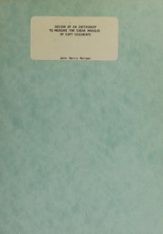 Cover of Design of an instrument to measure the shear modulus of soft sediments by Morgan, John H.
