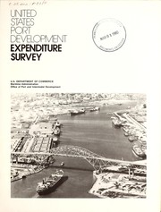 Front cover of United States port development expenditure survey by United States. Office of Port and Intermodal Development.