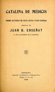 Front cover of Catalina de Médicis by Juan B. Enseñat y Morell