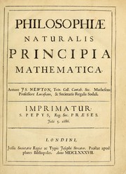 Front cover of Philosophiae naturalis principia mathematica by Sir Isaac Newton