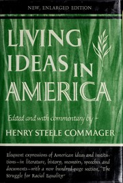 Front cover of Living ideas in America by Henry Steele Commager