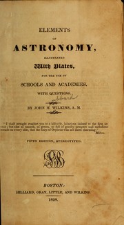 Front cover of Elements of astronomy by Wilkins, John H.