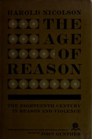 Front cover of The age of reason (1770-1789) by Harold Nicolson