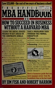 Front cover of The Official MBA Handbook by John & Porter Freund