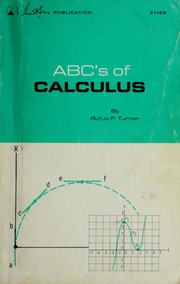 Front cover of Abc's of calculus by Rufus P. Turner