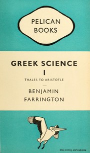 Cover of Greek science by Benjamin Farrington