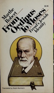 Cover of From Oedipus to Moses by Marthe Robert