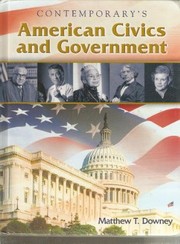 Cover of Contemporary's American Civics and Government by Matthew T. Downey