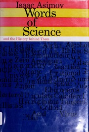 Front cover of Words of science, and the history behind them by Isaac Asimov