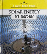 Cover of Solar energy at work by David Petersen