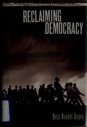 Front cover of Reclaiming democracy by Meta Mendel-Reyes