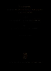 Front cover of Die Physik und ihre Anwendung in Medizin und Biologie by Walter Beier
