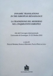 Front cover of Dynamic translations in the European Renaissance = La traduzione del moderno nel Cinquecento europeo by Philiep Bossier