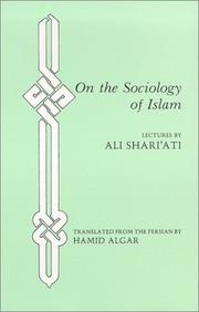 Front cover of On the sociology of Islam by ʻAlī Sharīʻatī