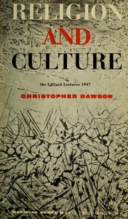 Cover of Religion and culture by Christopher Dawson