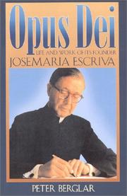 Cover of Opus Dei by Peter Berglar