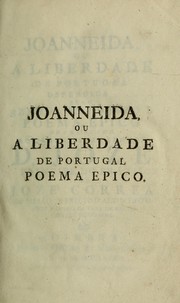 Front cover of Joanneida by José Correia de Mello e Brito de Alvim Pinto