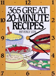 Front cover of 365 great 20-minute recipes by Beverly Cox