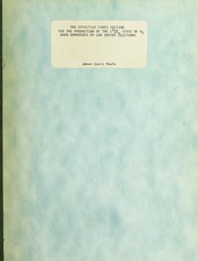 Front cover of The effective cross section for the production of the C[Superscript 3] state of N[Subscript 2] when bombarded by low energy electrons by James Louis Poole