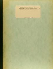 Front cover of Elastic electron-deuteron scattering measurements and the neutron charge form factor at very low momentum transfers by Robert Leavy Topping
