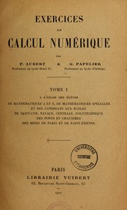 Cover of Exercices de calcul numérique by Paul Aubert