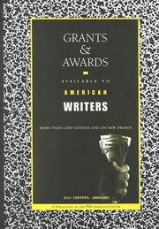 Front cover of Grants & awards available to American writers by John Morrone