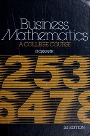 Front cover of Business mathematics by Loyce C. Gossage