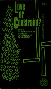Cover of Love or constraint? by Marc Oraison