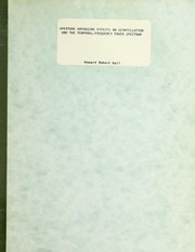 Front cover of Aperture averaging effects on scintillation and the temporal-frequency power spectrum by Howard Robert Hall