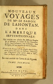 Front cover of Nouveaux voyages de mr. le baron de Lahontan, dans l'Amerique Septentrionale by Louis Armand de Lom d'Arce baron de Lahontan