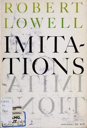 Cover of Imitations by Robert Lowell