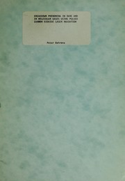 Cover of Breakdown phenomena in rare and in molecular gases using pulsed carbon dioxide laser radiation by Peter Behrens
