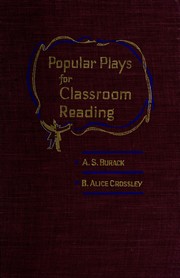 Front cover of Popular plays for classroom reading by A. S. Burack
