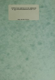 Front cover of Stopped-flow kinetics of the ammonation of cis-Dichlorodiamminepalladium (II) by Ross Gordon Hibler