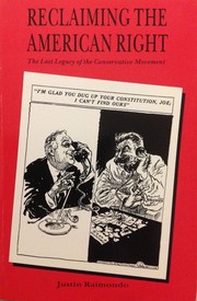 Front cover of Reclaiming the American right by Justin Raimondo