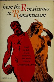 Front cover of From the Renaissance to romanticism by Frederick Binkerd Artz