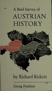 Front cover of A brief survey of Austrian history by Richard Rickett