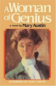 Front cover of A  woman of genius by Mary Austin