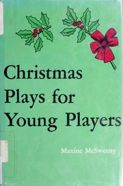 Front cover of Christmas plays for young players by Maxine McSweeny