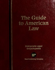 Front cover of The Guide to American Law by West Publishing Company.