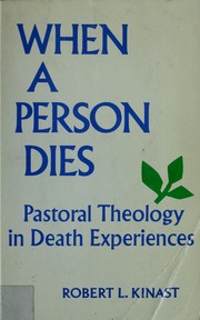 Cover of When a Person Dies by Robert L. Kinast