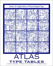 Front cover of Myers-Briggs type indicator atlas of type tables by Gerald P. Macdaid