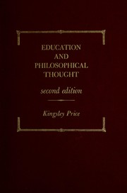 Front cover of Education and philosophical thought by Kingsley Price