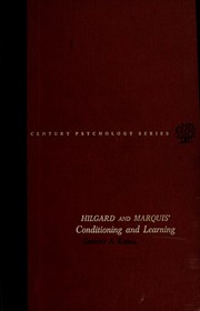Cover of Conditioning and learning by Ernest Ropiequet Hilgard