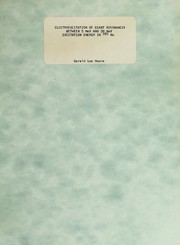 Front cover of Electroexcitation of giant resonances between 5 MeV and 30 MeV excitation energy in 165Ho by Gerald Lee Moore