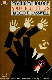 Cover of Psychopathology and politics by Harold Dwight Lasswell